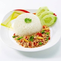 ข้าวกะเพราไก่ - ครัวกระเพราหอม (อาหารตามสั่ง)