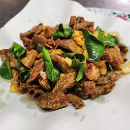 ไส้อ่อนทอดกระเทียม