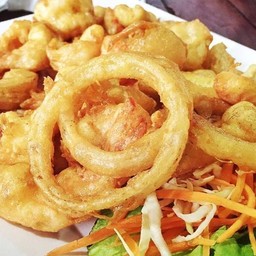 หอมชุปแป้งทอด