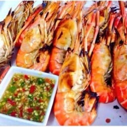 กุ้งเผา ร้านนาเดียร์