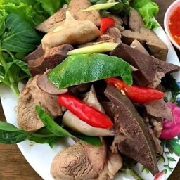 ลวกรวม ไส้ ตับ ผ้าขี้ริ้ว หมู เนื้อ