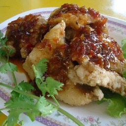 ปลาเก๋าราดสามรส