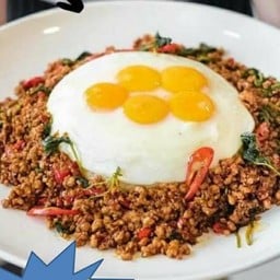 ข้าวไข่ระเบิดถาดยักษ์(5-6ท่าน)