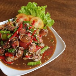 ตำหอยแครง