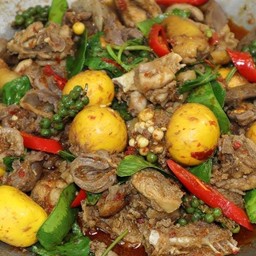 ไก่บ้านผัดฉ่า