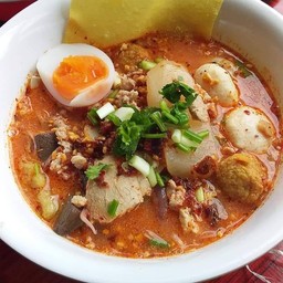 ก๋วยเตี๋ยวหมูต้มยำน้ำข้น (โปรดระบุเส้นด้วยค่ะ)- ก๋วยเตี๋ยวต้มยำเลิศรส