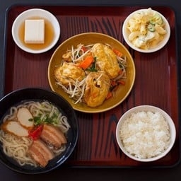 (703) ผัดโปรตีนเกษตรกับโซบะ ชุดเล็ก