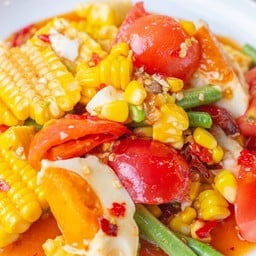 ตำข้าวโพดไข่เค็ม