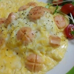 ข้าวไข่ข้นไส้กรอกชืส