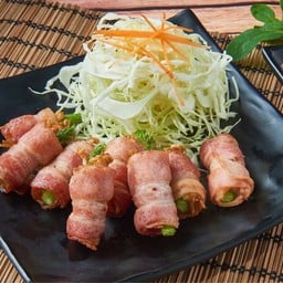 หน่อไม้ฝรั่งพันเบคอน