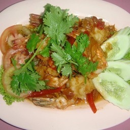 กุ้งสามรส(กับข้าว)