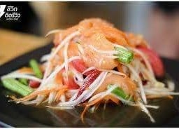 ตำแซลม่อนพริกสด