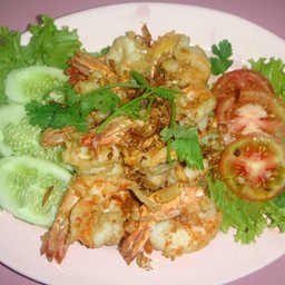 กุ้งทอดกระเทียม