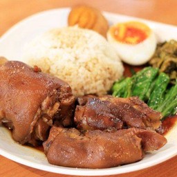 ข้าวคากิ+ไข่ - ข้าวขาหมูทิพรส