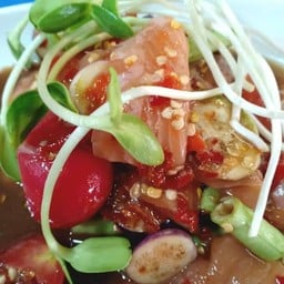 ตำเกาเหลาแซลมอน