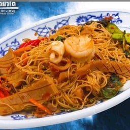 หมี่ฮ่องกงผัดขี้เมาทะเล (L)