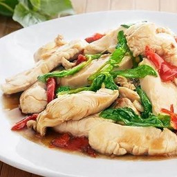 ผัดกระเพรา ไก่