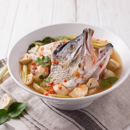 ต้มยำปลากะพง ร้อนๆ