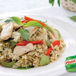 ผัดพริกแกงเขียวหวาน ไก่