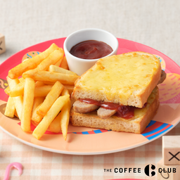 Kids Menu Grilled Sausage cheese sandwich
