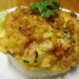 ข้าวไข่เจียวกุ้งสับ
