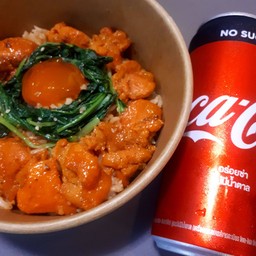 [อร่อยซ่ากับโค้ก] ข้าวไจแอนท์ส ชิก ไข่ดอง และ โค้กกระป๋อง