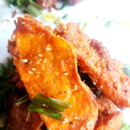 มันทอด+น้ำจิ้ม