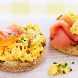 Smoked Salmon Cream Cheese Muffin