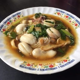 ป้าเล็กราดหน้าไข่ปลาหมึก