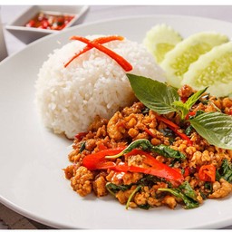 ข้าวกะเพราหมูสับ