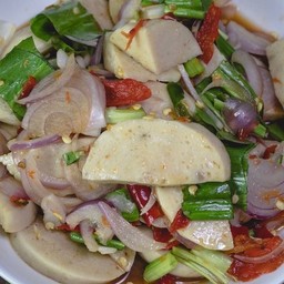 ยำหมูยอน้ำปลาร้า