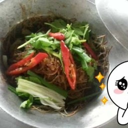 กุ้งอบวุ้นเสันพริกไทดำ