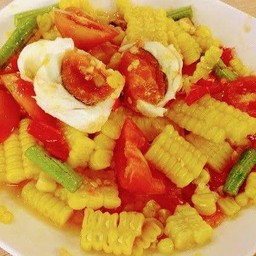 ตำข้าวโพดไข่เค็ม