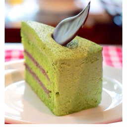 เค้กชาเขียวมัทฉะถั่วแดง