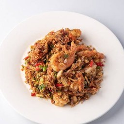 กุ้งแชบ๊วยผัดพริกเกลือ