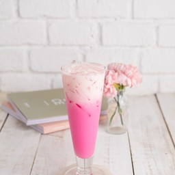Pink milk