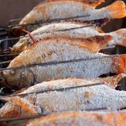 กินผัก กินปลาเมี่ยงปลาเผา@ปราจีนบุรี