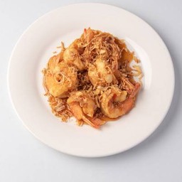 กุ้งแชบ๊วยราดซอสมะขาม