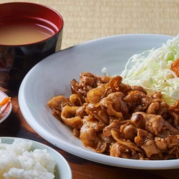 Buta shougayaki set