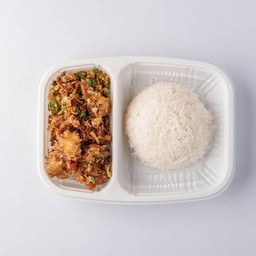 ปูนิ่มผัดพริกเกลือราดข้าว