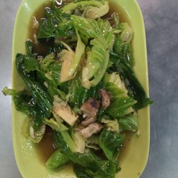 ผักแขนง ปลาเค็ม
