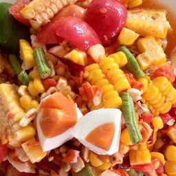 ตำข้าวโพดไข่เค็ม