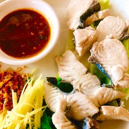 ปลากระพง ลวกจิ้ม