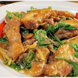 ข้าวราดปลากะพงขึ้นฉ่าย