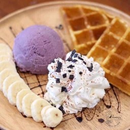 ช็อกโกบานาน่าวาฟเฟิล  #ระบุไอศกรีม