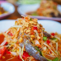 ตำกุ้งสด