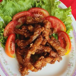 หมูทอดกระเทียม