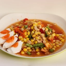 ตำข้าวโพดไข่เค็ม