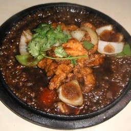 เนื้อปลาผัดพริกไทดำ