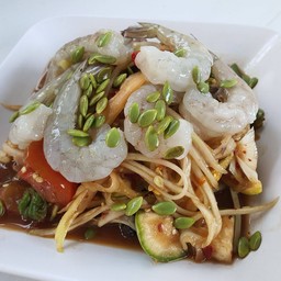 ตำกุ้งสด